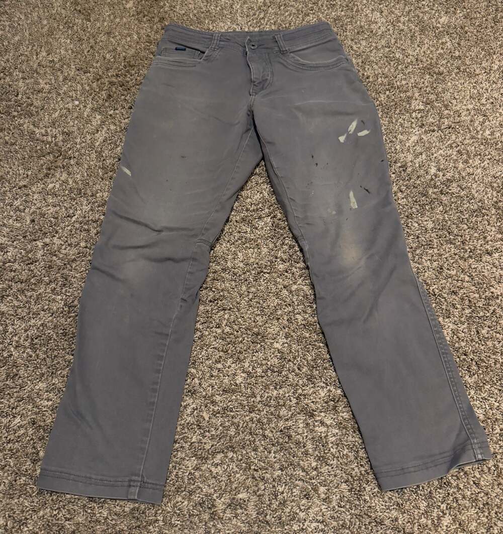 KUHL Kanvus 30x30 Men Gray Pants Heavy Distressed Painted